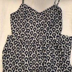 Short spaghetti strap printed jcrew dress